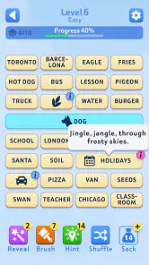 Word Bridges Logic Connections screenshot