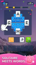 Word Solitaire-Unscramble Puz 1