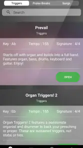 XME TRIGGERS screenshot