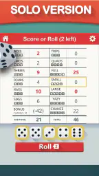 Yazy the yatzy dice game 6