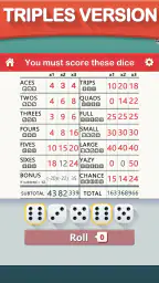 Yazy the yatzy dice game 8
