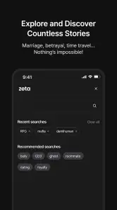 zeta — AI Chat, Live Stories screenshot