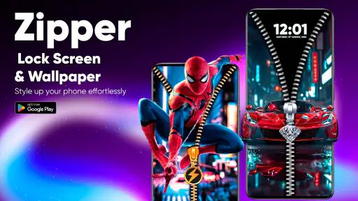 Zipper Lock Screen & Wallpaper 1
