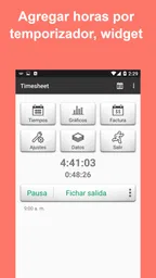 Parte de horas - Horas trabajo 1