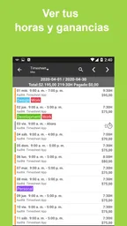 Parte de horas - Horas trabajo 3
