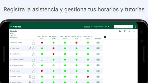 Additio App para profesores 6