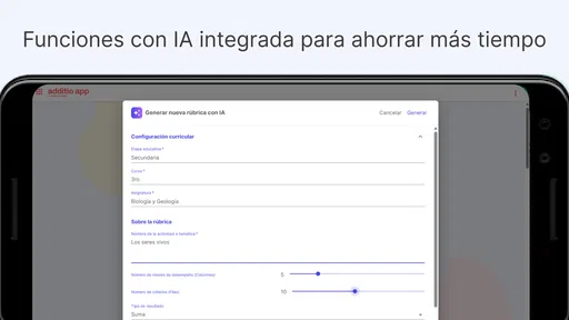 Additio App para profesores 7