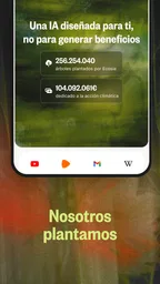 Ecosia: Busca, planta árboles. 2