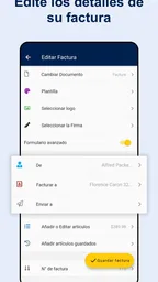 Factura App: Cree su factura 3