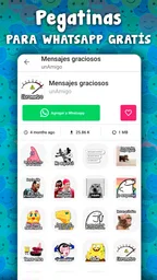 Stickers graciosos para WhatsA 4