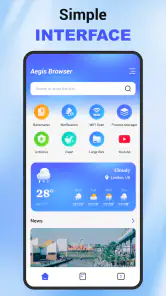 Aegis Browser screenshot