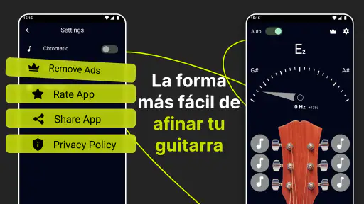 Afinador de guitarra preciso 8