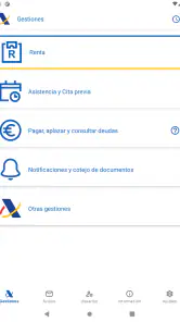 Agencia Tributaria screenshot