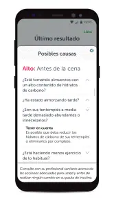 ​Aplicación OneTouch Reveal® screenshot