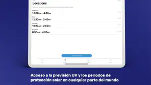 Aplicación SunSmart Global UV screenshot
