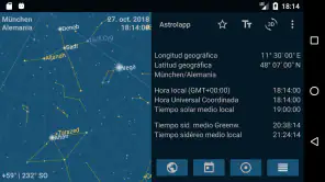 Astrolapp mapa de estrellas screenshot