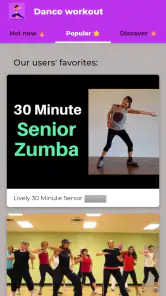 Baile aerobic para adelgazar screenshot