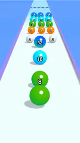 Ball Run 2048: Unir números screenshot