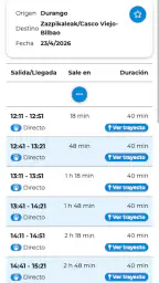 Bilbao Go: Horarios Transporte 5
