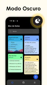 Bloc de notas y listas screenshot