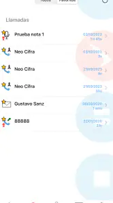 Burovoz grabar llamadas screenshot
