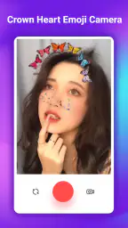Cámara Emoji Corona Corazón 5