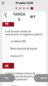 CCSE Nacionalidad Española screenshot