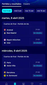 UEFA Champions League Oficial screenshot