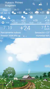 Clima preciso YoWindow screenshot