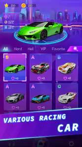 coche carreras: juego música screenshot