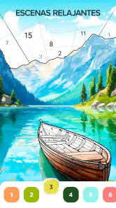 Pintar por números relajante screenshot