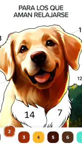 Pintar por números relajante screenshot