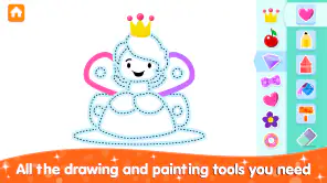 colorear y dibujar para niñas screenshot