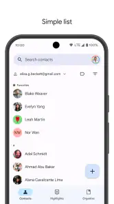 Contactos screenshot