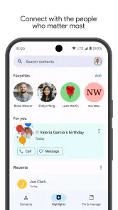 Contactos screenshot