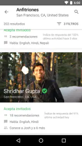 Couchsurfing Travel App screenshot
