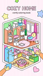 Cozy Home: Comfy Coloring Book 1