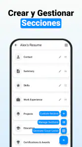 Creador de CV - Hoja de Vida screenshot