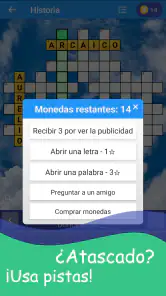Crucigrama en español screenshot