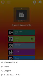 Crucigrama en español screenshot