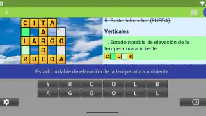 Crucigrama en español screenshot