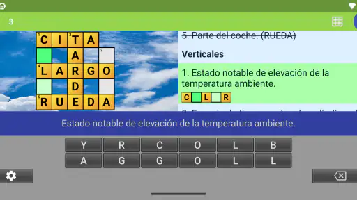 Crucigrama en español 8