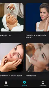 cuidado piel y cuidado cara screenshot