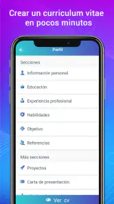 Currículum vítae Crear CV PDF screenshot