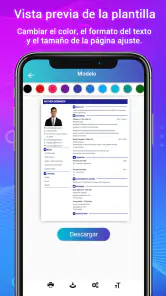 Currículum vítae Crear CV PDF screenshot