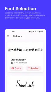 DaFont - Fonts Installer screenshot
