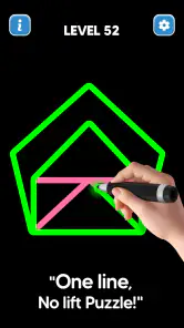 Dibujo línea: Sin Lift Puzzle screenshot