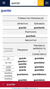 Diccionario RAE y ASALE (DLE) screenshot