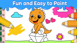 Dino Coloring Game screenshot
