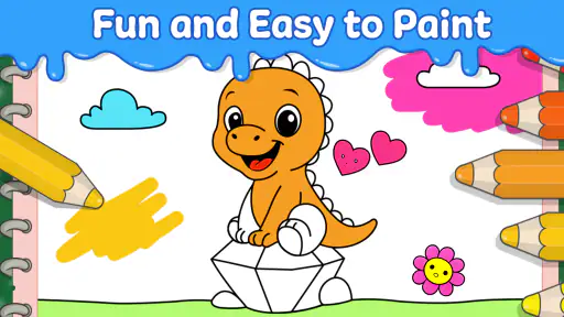 Dino Coloring Game 1
